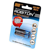 Аккумулятор Robiton 900 mAh ААА NiMh тип AAA R03 LR03 (2 шт. в одной упаковке)