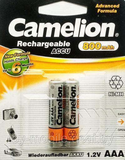 Аккумулятор Camelion 900 mAh ААА NiMh тип AAA R03 LR03 (2 шт. в одной упаковке)