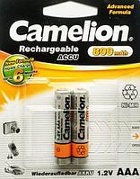 Аккумулятор Camelion 900 mAh ААА NiMh тип AAA R03 LR03 (2 шт. в одной упаковке)