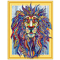 Алмазная мозаика (живопись) 40*50 см, грива льва
