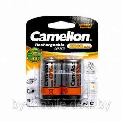 Аккумулятор Camelion C (R14) 3500 mA Ni-Mh (2шт. в одной упаковке) - фото 1 - id-p108281107
