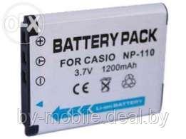 АКБ (Аккумуляторная батарея) для фотоаппаратов Casio NP-110, NP-160 - фото 1 - id-p50515630