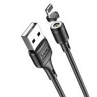USB кабель Hoco X52 Lightning зарядка магнитная (черный) 1 метра