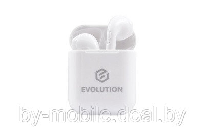Стерео Bluetooth гарнитура Evolution BH301 (белый) без комплекта
