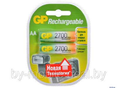 Аккумулятор GP 2700mAh АА NiMh тип AA R06 LR6 LR06 (2 шт. в одной упаковке)