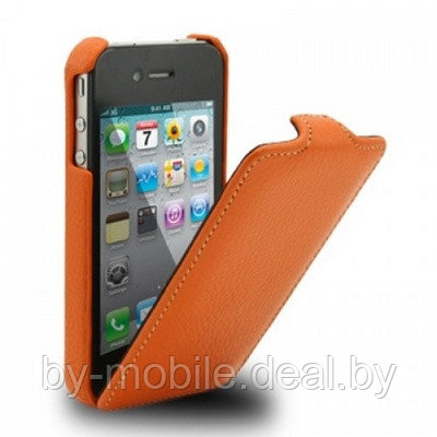 Чехол футляр-книга ACTIV Flip Leather для Apple iPhone 5C (оранжевый) (A300-01)