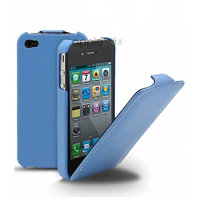 Чехол футляр-книга ACTIV Flip Leather для Apple iPhone 5C (голубой)