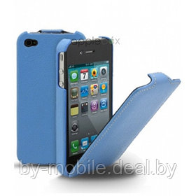 Чехол футляр-книга ACTIV Flip Leather для Apple iPhone 5C (голубой)
