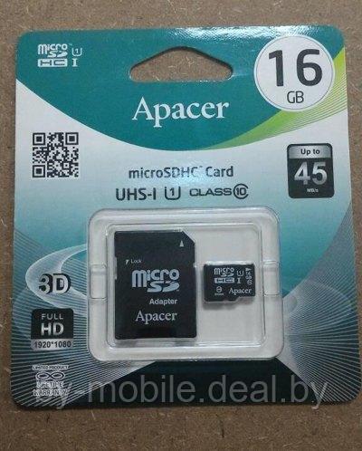 Карта памяти Apacer micro-sd (Class 10 UHS-1) 45/10 Ms 32GB