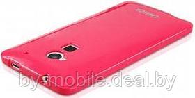 Силиконовая накладка для HTC One Max (16Gb) розовый