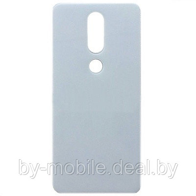 Задняя крышка (стекло) для Nokia 6.1 plus (белый) - фото 1 - id-p166444795
