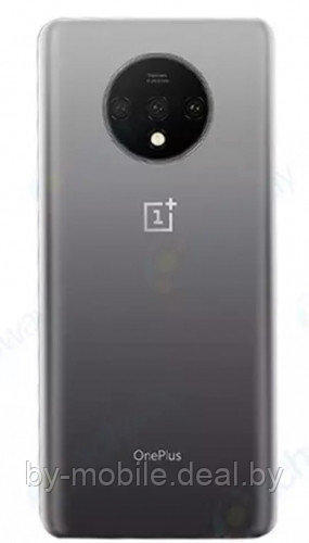 Задняя крышка (стекло) для OnePlus 7T (зеркально-черный)