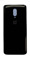Задняя крышка (стекло) для OnePlus 6T (полночный черный)