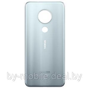 Задняя крышка (стекло) для Nokia 6.2 (серебристый)