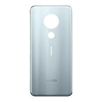 Задняя крышка (стекло) для Nokia 7.2 (серебристый)