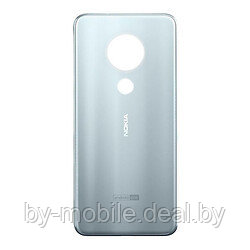 Задняя крышка (стекло) для Nokia 7.2 (серебристый)
