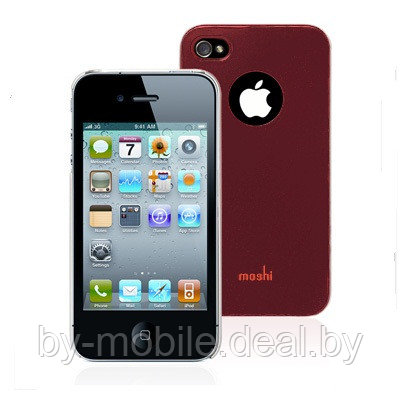 Чехол накладка Moshi для iPhone 4/4s (бордовый) - фото 1 - id-p14315920