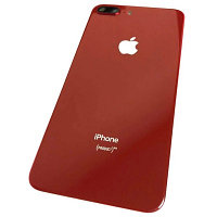 Задняя крышка (стекло) для Apple iphone 8 plus красный