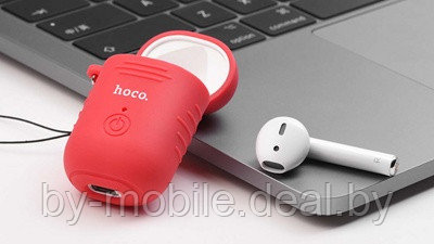 Bluetooth гарнитура Hoco E39 (белый-красный)