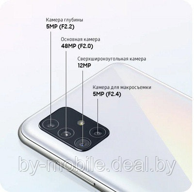 Объектив камеры заднего вида для Samsung Galaxy A51 (SM-A515F)