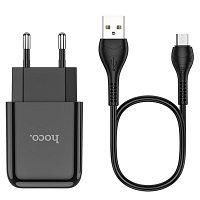 СЗУ Hoco N2 (СЕТЕВОЕ ЗАРЯДНОЕ УСТРОЙСТВО) USB-Micro 2.1 A черный