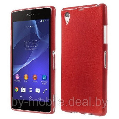 Силиконовый чехол для Sony Xperia Z2 красный - фото 1 - id-p16513015