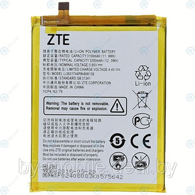 АКБ (Аккумуляторная батарея) для телефона ZTE Blade A910 (li3925t44p8h786035) - фото 1 - id-p172897235