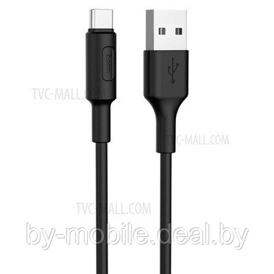 USB кабель Hoco x25 micro-usb для зарядки и синхронизации (черно) - фото 1 - id-p117648003