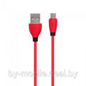 USB кабель Hoco x27 micro-usb для зарядки и синхронизации (красный)