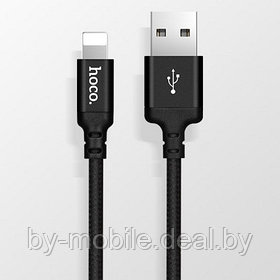 USB кабель Hoco X14 Lightning для зарядки и синхронизации (черный) 1 метра