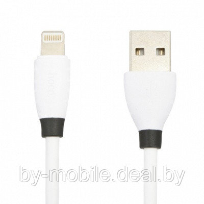 USB кабель Hoco X27 Lightning для зарядки и синхронизации (белый) 1,2 метра - фото 1 - id-p117732894