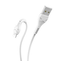 USB кабель Hoco X37 Lightning для зарядки и синхронизации (белый) 1 метра