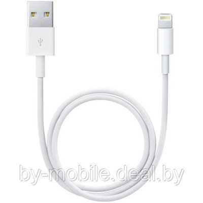 USB кабель Apple для iPhone 5, 5s,5c,6,6+ для зарядки и синхронизации (Сделан по лицензии) - фото 1 - id-p21073916