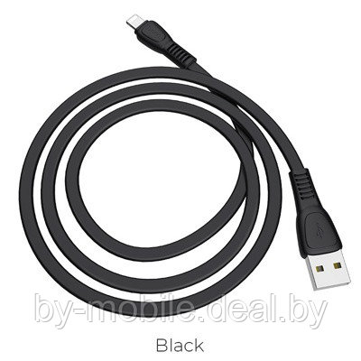 USB кабель Hoco X40 Lightning для зарядки и синхронизации (черный) 1 метра - фото 1 - id-p117740515