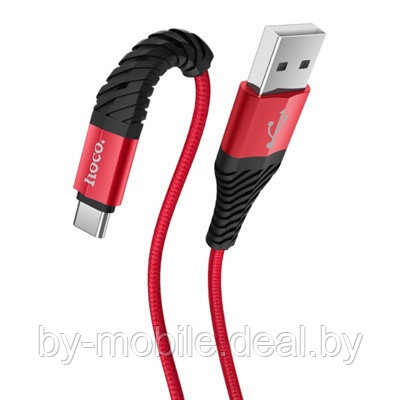 USB кабель Hoco X38 Type-C для зарядки и синхронизации (красный) 1 метра - фото 1 - id-p117740512