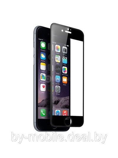 Защитное стекло Apple iPhone 7 plus (черный) 5D - фото 1 - id-p117824089