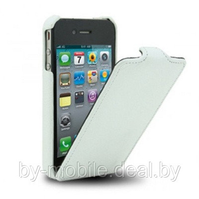 Чехол-книжка кожаный Melkco для Apple iPhone 5 (белый) - фото 1 - id-p22344452