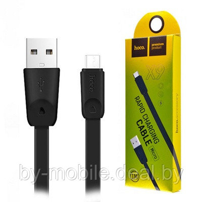 USB кабель Hoco x9 Micro для зарядки и синхронизации (черный) 1 метра