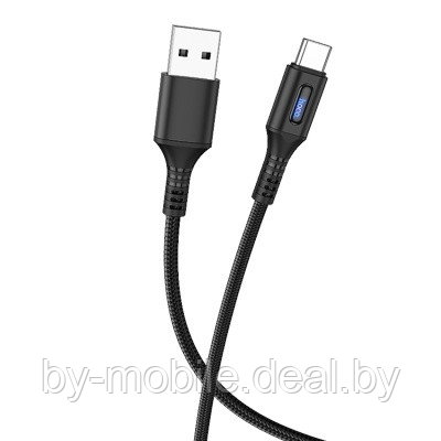 USB кабель Hoco U79 Micro для зарядки и синхронизации (черный) 1,2 метра - фото 1 - id-p177603581