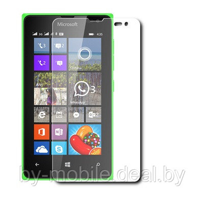Защитная пленка для Microsoft Lumia 435 , Lumia 435 Dual SIM ( глянцевая )
