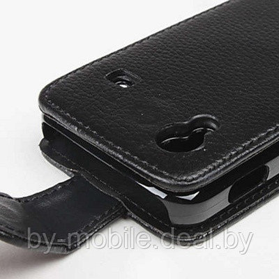 Чехол книжка valenta Samsung S5830 Galaxy Ace чёрный (кожа) - фото 1 - id-p22701903