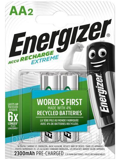 Аккумулятор Energizer Recharge Extreme 2300mAh АА NiMh тип AA R06 LR6 LR06 (2 шт. в одной упаковке) - фото 1 - id-p120072548