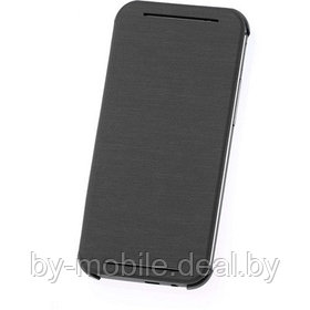 Чехол книжка valenta HTC One (M8) чёрный (кожа)
