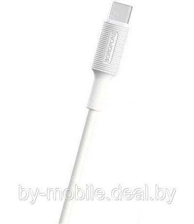 USB кабель Borofone BX1 micro для зарядки и синхронизации (белый) 1 метра