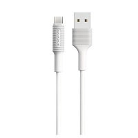 USB кабель Borofone BX1 Type-C для зарядки и синхронизации (белый) 1 метра