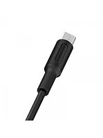 USB кабель Borofone BX1 micro для зарядки и синхронизации (черный) 1 метра