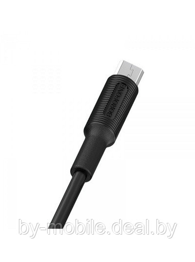 USB кабель Borofone BX1 micro для зарядки и синхронизации (черный) 1 метра - фото 1 - id-p121206857