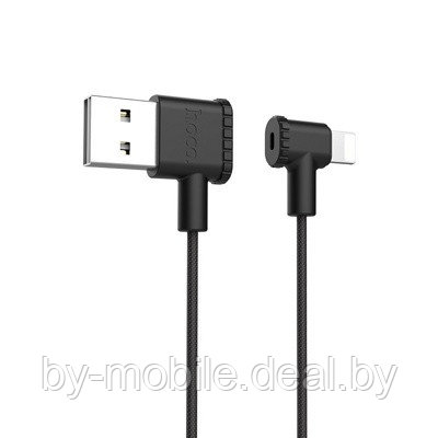 USB кабель Hoco X28 Lightning для зарядки и синхронизации (черный) 1,2 метра - фото 1 - id-p121206853