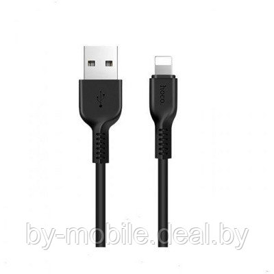 USB кабель Hoco X13 Lightning для зарядки и синхронизации (черный) 1 метра - фото 1 - id-p121206854