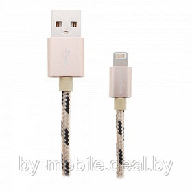 USB кабель Borofone BX24 lightning для зарядки и синхронизации (золотой) 1 метра